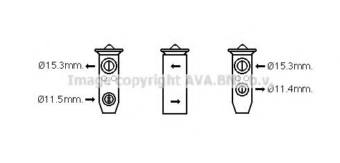 PRASCO DN1371 Expansion Valve, air conditioning